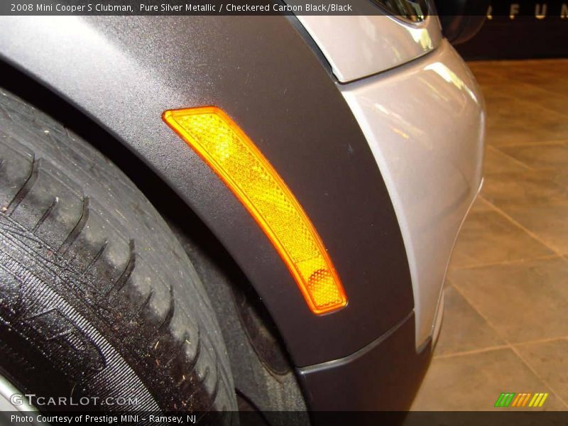 Pure Silver Metallic / Checkered Carbon Black/Black 2008 Mini Cooper S Clubman