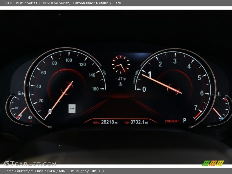  2018 7 Series 750i xDrive Sedan 750i xDrive Sedan Gauges