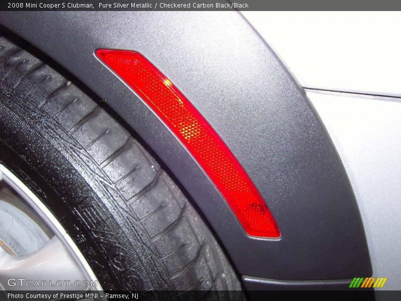 Pure Silver Metallic / Checkered Carbon Black/Black 2008 Mini Cooper S Clubman