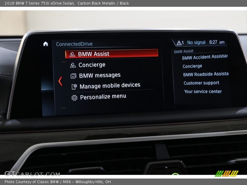 Carbon Black Metallic / Black 2018 BMW 7 Series 750i xDrive Sedan