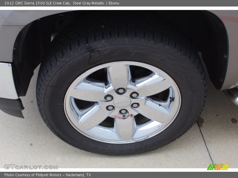 Steel Gray Metallic / Ebony 2012 GMC Sierra 1500 SLE Crew Cab