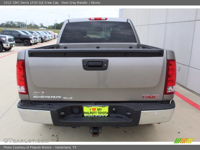 Steel Gray Metallic / Ebony 2012 GMC Sierra 1500 SLE Crew Cab