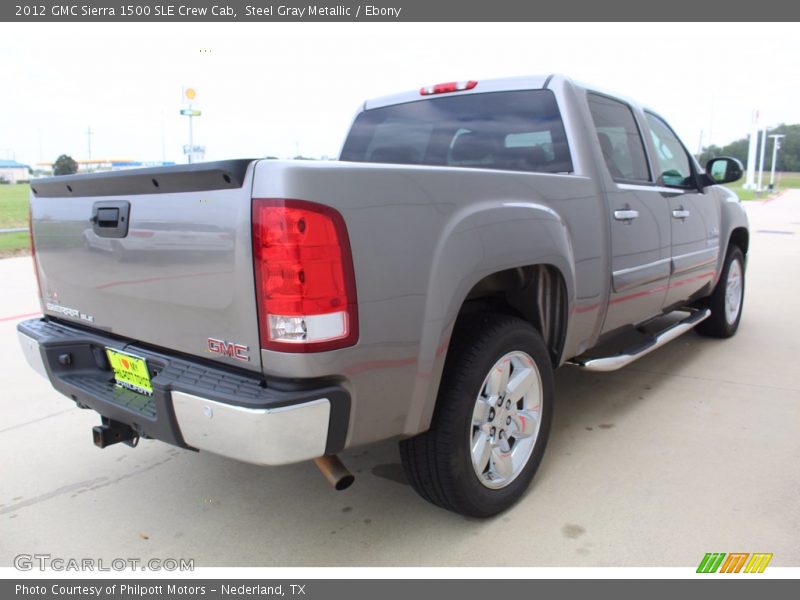 Steel Gray Metallic / Ebony 2012 GMC Sierra 1500 SLE Crew Cab