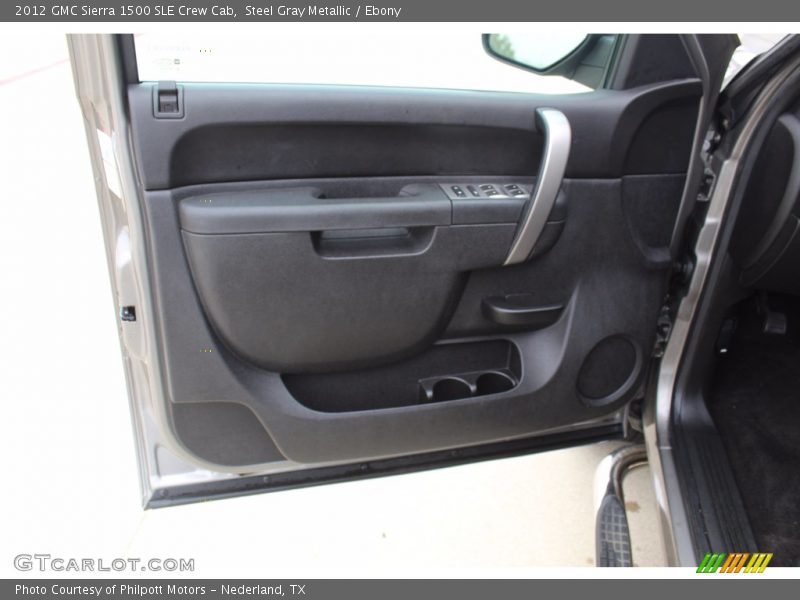 Steel Gray Metallic / Ebony 2012 GMC Sierra 1500 SLE Crew Cab
