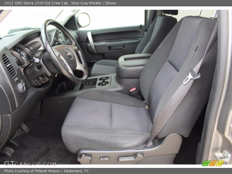 Steel Gray Metallic / Ebony 2012 GMC Sierra 1500 SLE Crew Cab