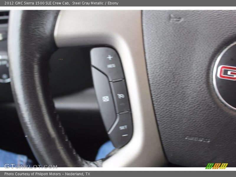 Steel Gray Metallic / Ebony 2012 GMC Sierra 1500 SLE Crew Cab