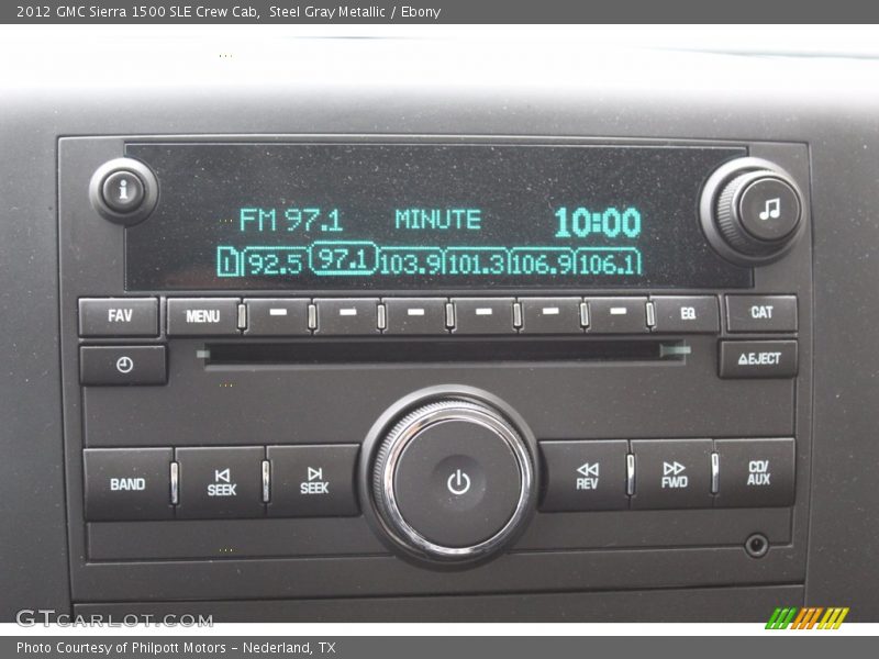 Steel Gray Metallic / Ebony 2012 GMC Sierra 1500 SLE Crew Cab