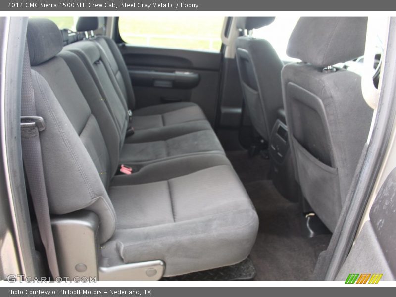 Steel Gray Metallic / Ebony 2012 GMC Sierra 1500 SLE Crew Cab
