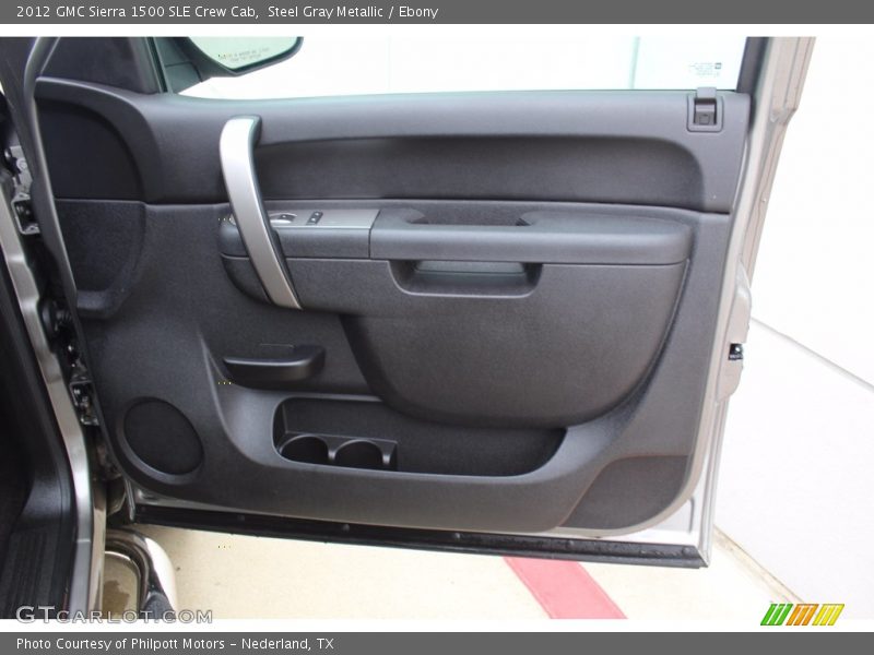 Steel Gray Metallic / Ebony 2012 GMC Sierra 1500 SLE Crew Cab