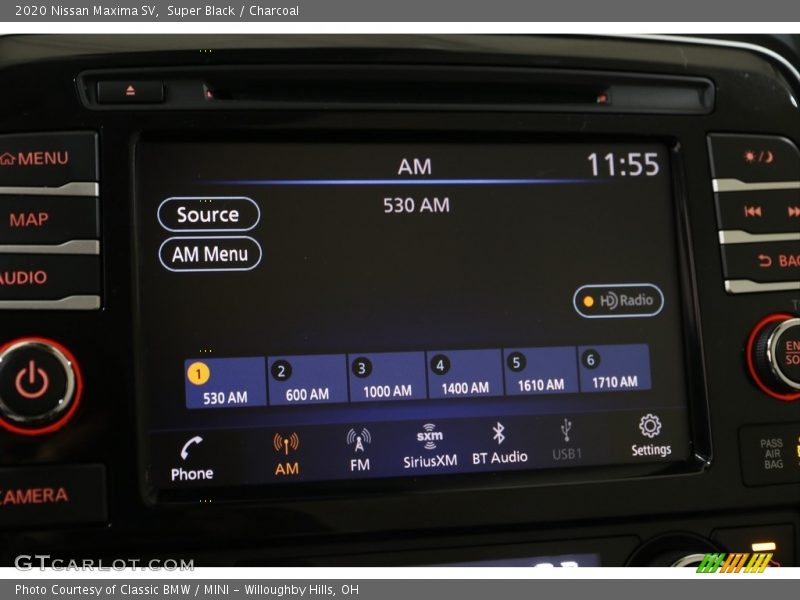 Controls of 2020 Maxima SV