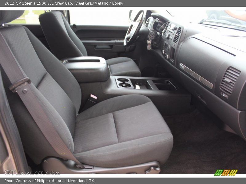 Steel Gray Metallic / Ebony 2012 GMC Sierra 1500 SLE Crew Cab