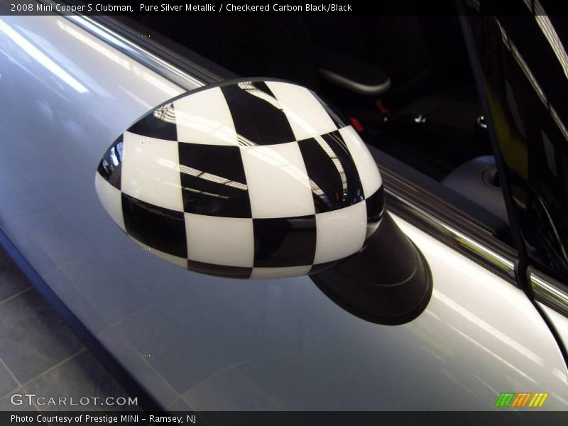 Pure Silver Metallic / Checkered Carbon Black/Black 2008 Mini Cooper S Clubman