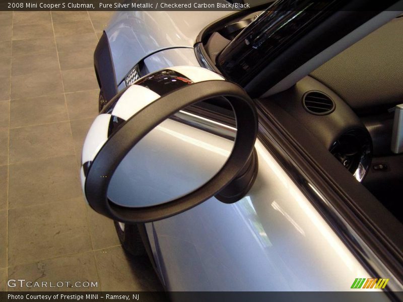 Pure Silver Metallic / Checkered Carbon Black/Black 2008 Mini Cooper S Clubman