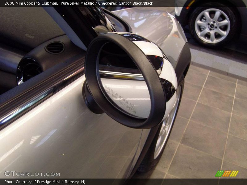 Pure Silver Metallic / Checkered Carbon Black/Black 2008 Mini Cooper S Clubman
