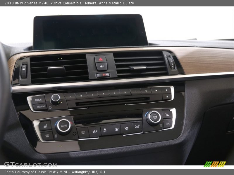 Mineral White Metallic / Black 2018 BMW 2 Series M240i xDrive Convertible