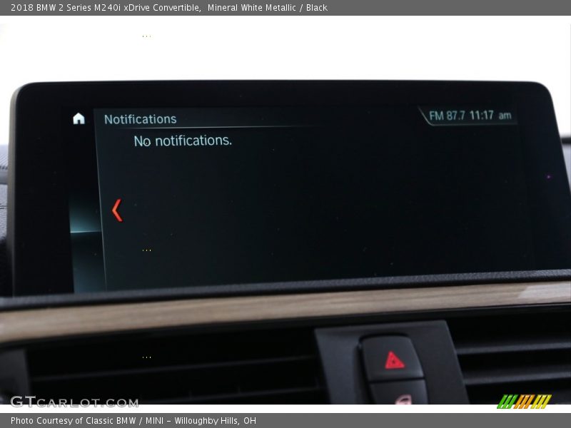 Mineral White Metallic / Black 2018 BMW 2 Series M240i xDrive Convertible