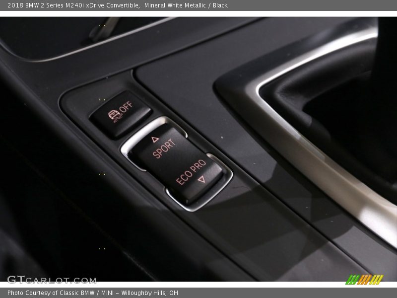 Mineral White Metallic / Black 2018 BMW 2 Series M240i xDrive Convertible