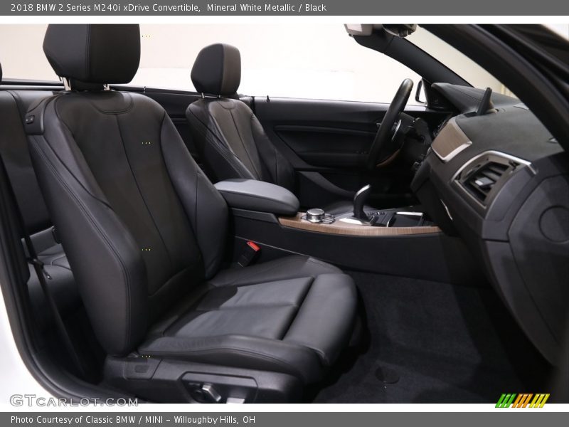 Mineral White Metallic / Black 2018 BMW 2 Series M240i xDrive Convertible