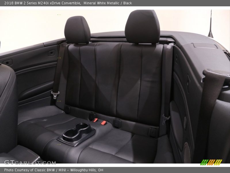 Mineral White Metallic / Black 2018 BMW 2 Series M240i xDrive Convertible