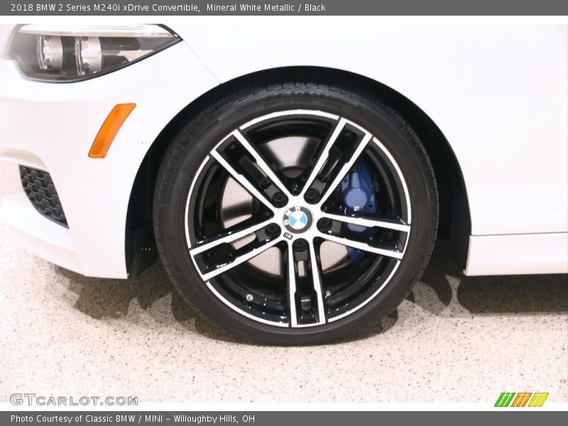 Mineral White Metallic / Black 2018 BMW 2 Series M240i xDrive Convertible