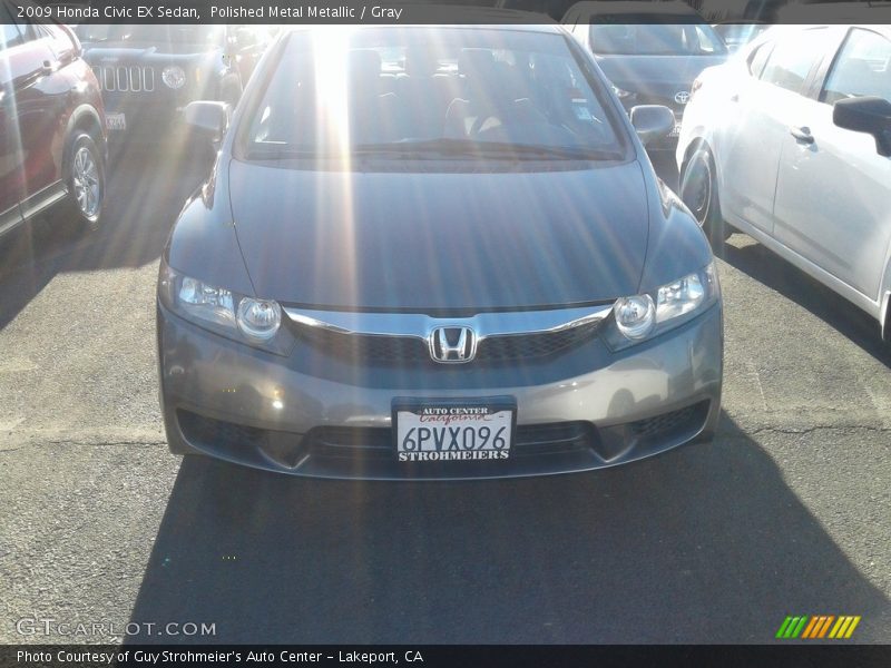 Polished Metal Metallic / Gray 2009 Honda Civic EX Sedan