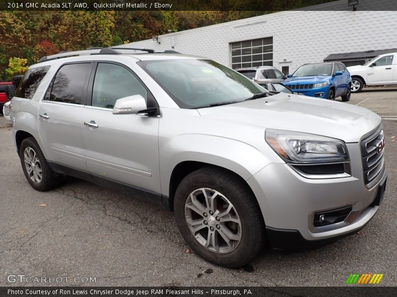 Quicksilver Metallic / Ebony 2014 GMC Acadia SLT AWD