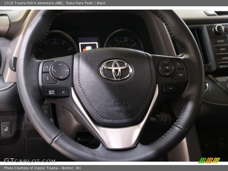 Ruby Flare Pearl / Black 2018 Toyota RAV4 Adventure AWD