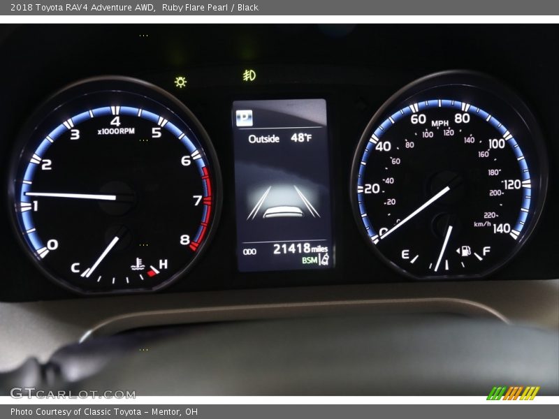 Ruby Flare Pearl / Black 2018 Toyota RAV4 Adventure AWD
