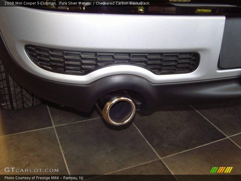 Pure Silver Metallic / Checkered Carbon Black/Black 2008 Mini Cooper S Clubman