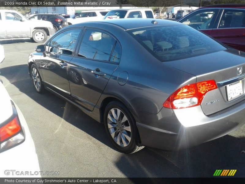 Polished Metal Metallic / Gray 2009 Honda Civic EX Sedan