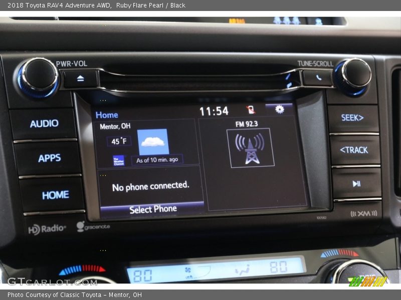 Ruby Flare Pearl / Black 2018 Toyota RAV4 Adventure AWD