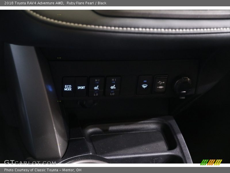 Ruby Flare Pearl / Black 2018 Toyota RAV4 Adventure AWD