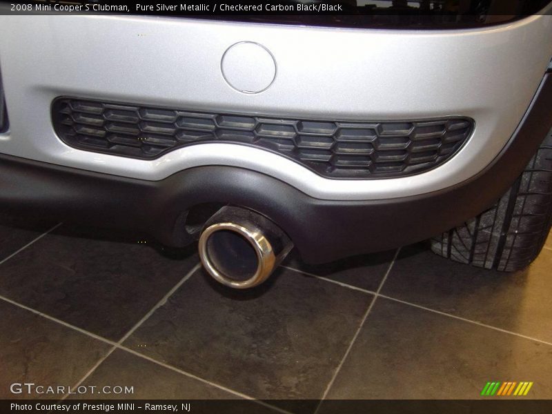 Pure Silver Metallic / Checkered Carbon Black/Black 2008 Mini Cooper S Clubman