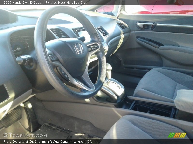 Polished Metal Metallic / Gray 2009 Honda Civic EX Sedan