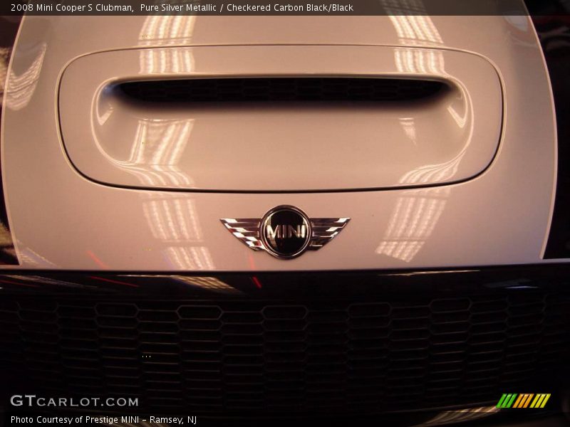 Pure Silver Metallic / Checkered Carbon Black/Black 2008 Mini Cooper S Clubman