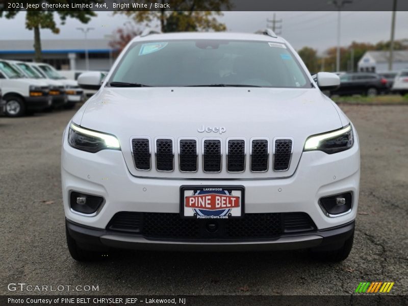 Bright White / Black 2021 Jeep Cherokee Limited 4x4