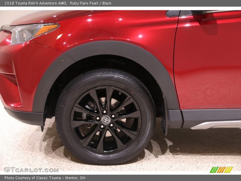 Ruby Flare Pearl / Black 2018 Toyota RAV4 Adventure AWD