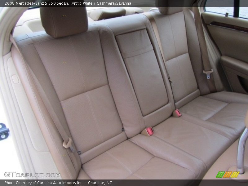 Arctic White / Cashmere/Savanna 2008 Mercedes-Benz S 550 Sedan