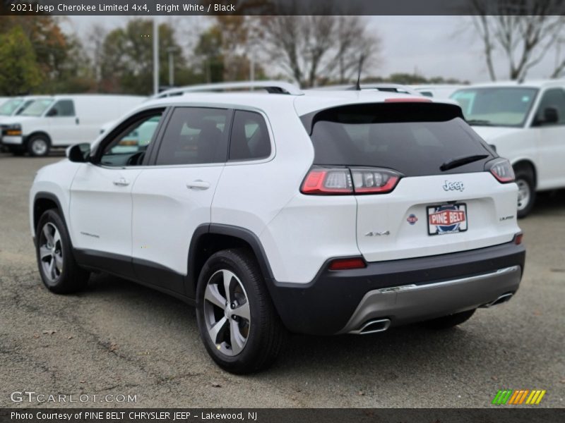 Bright White / Black 2021 Jeep Cherokee Limited 4x4