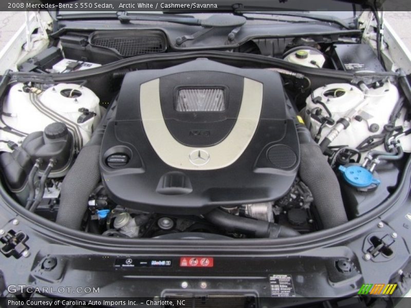 Arctic White / Cashmere/Savanna 2008 Mercedes-Benz S 550 Sedan