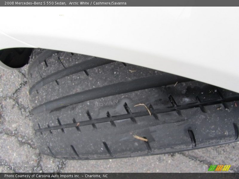 Arctic White / Cashmere/Savanna 2008 Mercedes-Benz S 550 Sedan