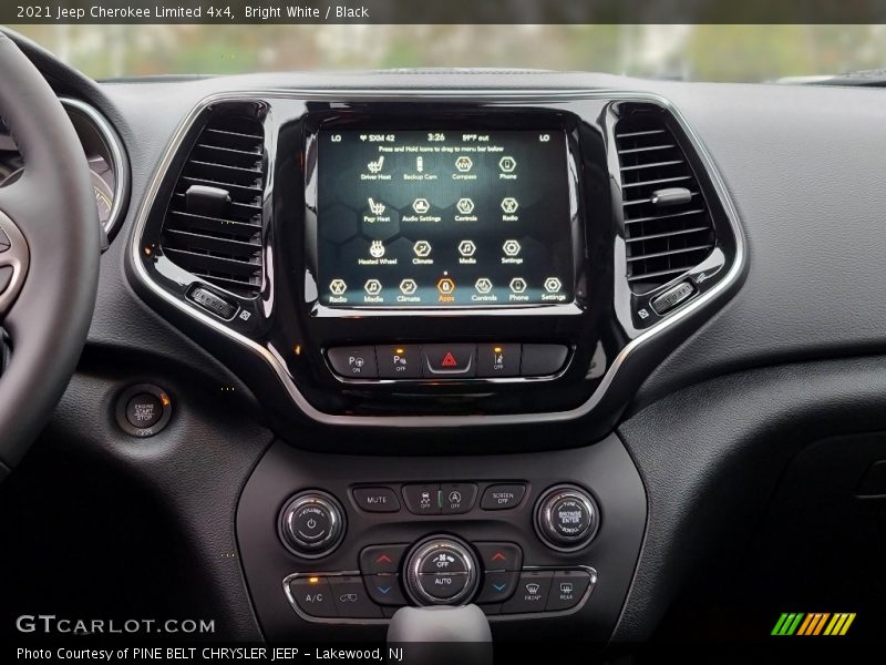 Bright White / Black 2021 Jeep Cherokee Limited 4x4