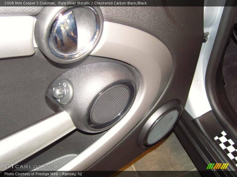Pure Silver Metallic / Checkered Carbon Black/Black 2008 Mini Cooper S Clubman