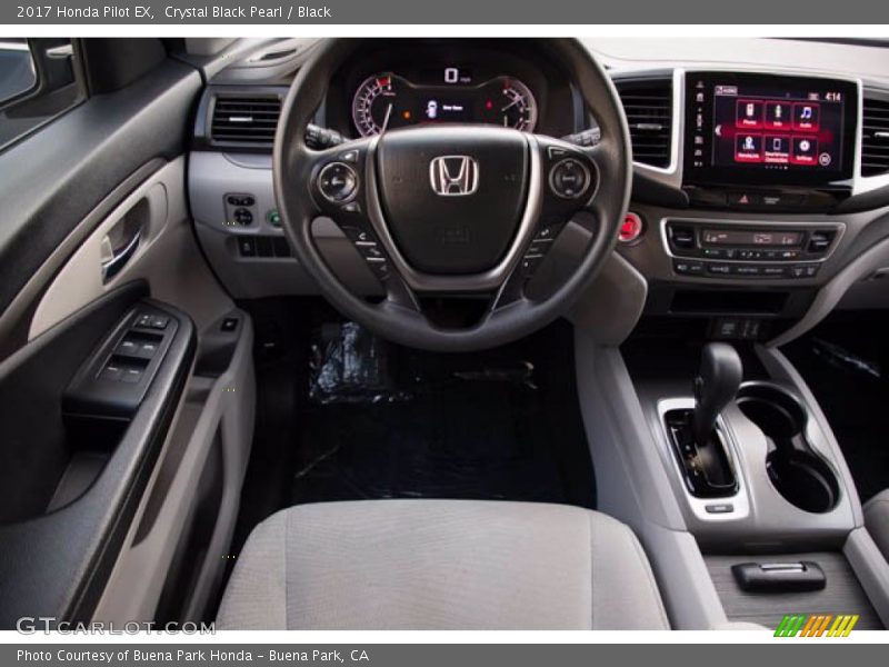 Crystal Black Pearl / Black 2017 Honda Pilot EX