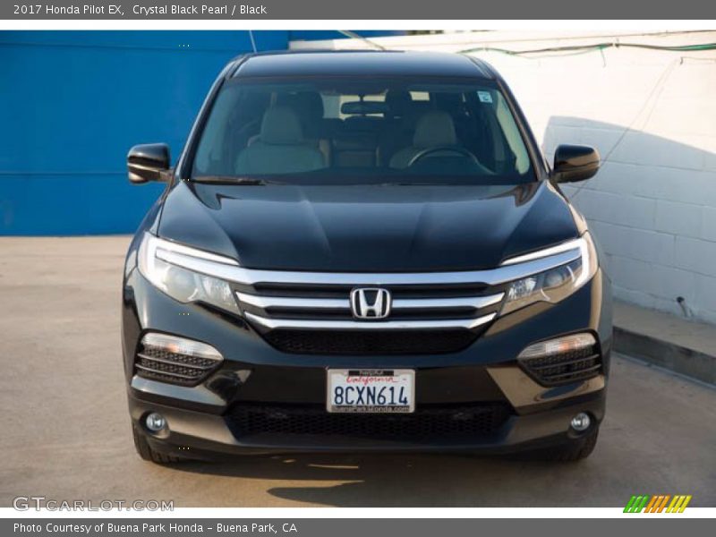 Crystal Black Pearl / Black 2017 Honda Pilot EX