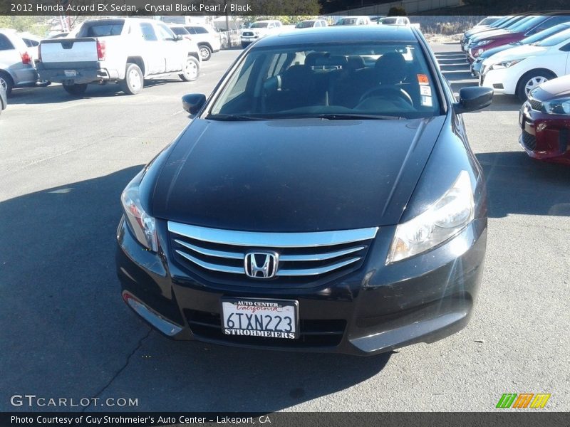 Crystal Black Pearl / Black 2012 Honda Accord EX Sedan