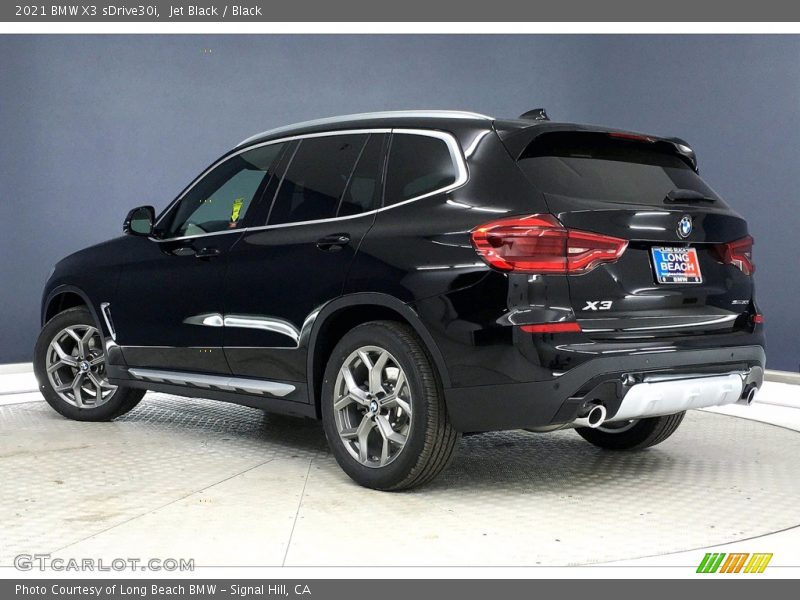 Jet Black / Black 2021 BMW X3 sDrive30i