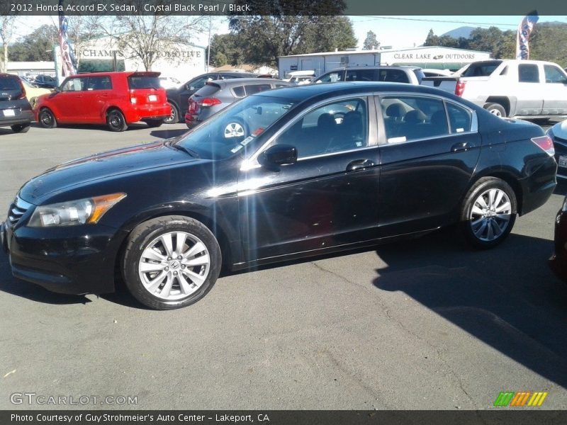 Crystal Black Pearl / Black 2012 Honda Accord EX Sedan