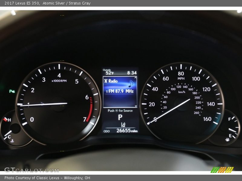 Atomic Silver / Stratus Gray 2017 Lexus ES 350