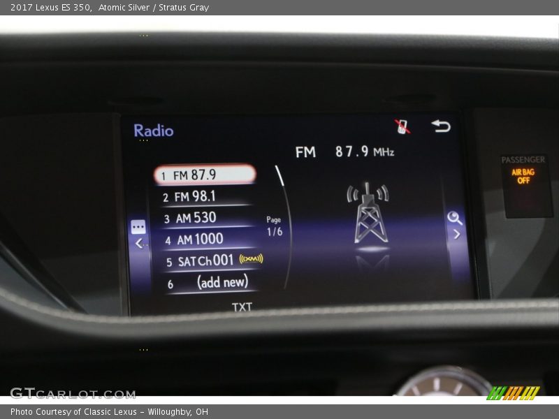 Atomic Silver / Stratus Gray 2017 Lexus ES 350